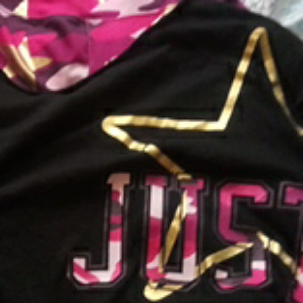 A justice long sleeve crop top with cargo leggings